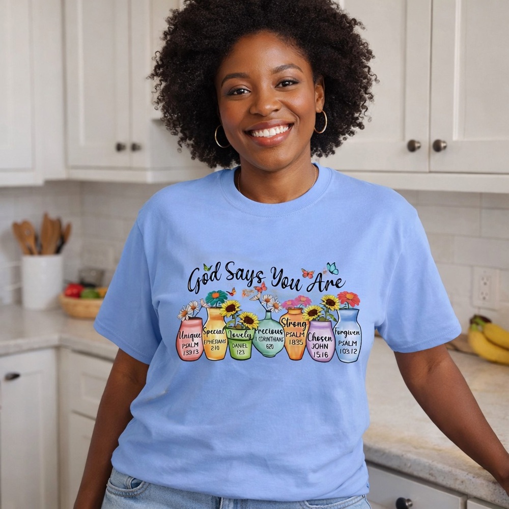 "GOD, Says You Are…" T-SHIRT-Graphic Custom By Us-One - Picture 3 of 10